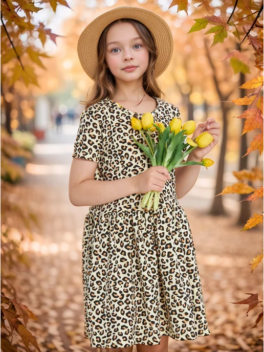 Платье с коротким рукавом в садик Girls & Boys GAS25-002