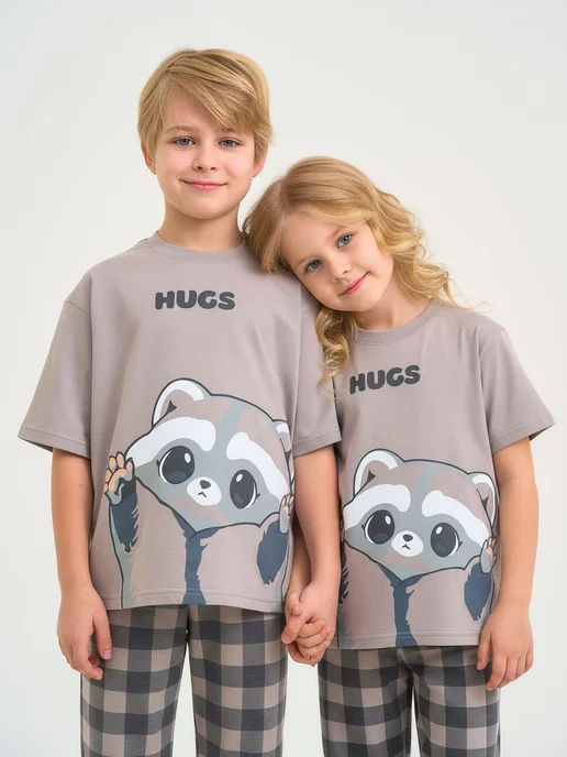 Пижама детская со штанами домашний костюм Girls & Boys GUZ-3037