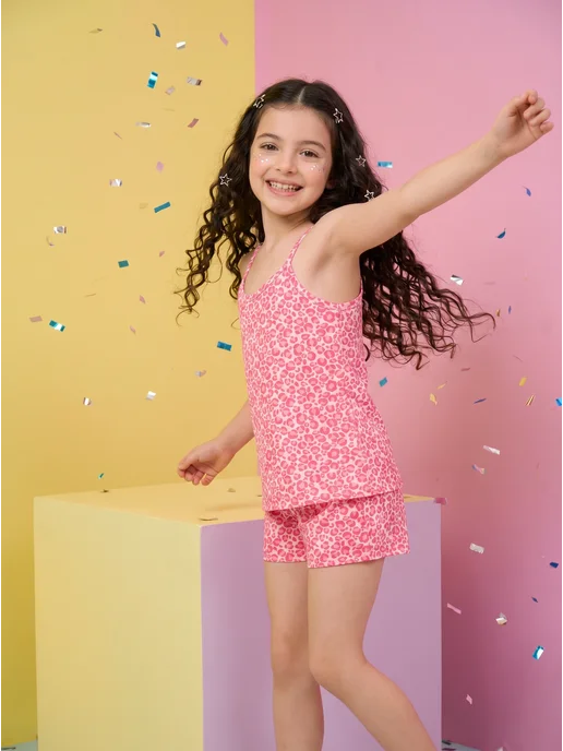 Пижама детская с шортами в садик Girls & Boys GUZ-4012