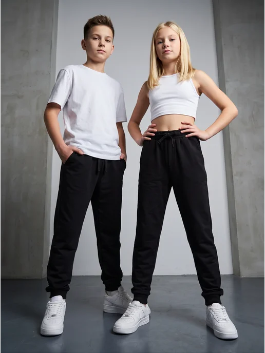 Штаны спортивные на физкультуру детские Girls & Boys KUZ-401